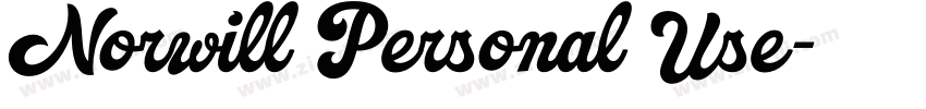 Norwill Personal Use字体转换